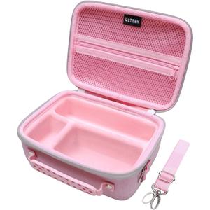 Camera Case Compatible with Sony Alpha ZV-E10 / ZV-1F / ZV-1 / ZV-1 II Vlog Camera with Shoulder Strap by LTGEM, Fits Vlogger Accessory Kit Tripod and Microphone, Pink (Pink)