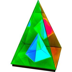 Infinity Pyramid Table Lamp, LED, Magical, Colorful Infinite Night Light, USB Acrylic Desk Lamp, Decoration Table Lamp for Living Room Bedroom Creative Gifts