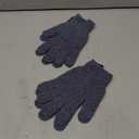 Yiclick Heavy Exfoliating Gloves 4Pcs, Exfoliating Mitts, Body Scrubber for Bath Shower Exfoliation, Body Scrub Exfoliator for Dead Skin Remover, Exfoliate Sponge Loofah Washcloth Men Women (Grey)