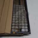 Grid wall Panel Display Stand 3' x 6' Wire Gridwall Display Racks with T-Base Floorstanding Sturdy Wire Grid Wall Panels for Retail Displays Craft Shows 2-Pack Black