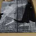 VISCOO 41 Panels Pet Playpen, 35.4" L x 23.6" W x 23.6" H Small Animal Playpen with 2 Doors, C&C Cage for Guinea Pigs,Rabbit,Bunny,Hedgehogs, Puppy Play Pen Indoor Outdoor, Two-Story Chicken Play Pen