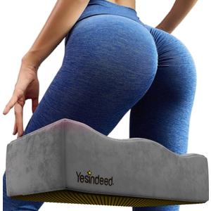 YESINDEED Brazilian Butt Lift Pillow  Dr. Approved for Post Surgery Recovery Seat  BBL Foam Pillow + Cover Bag Firm Support Cushion Butt Support Technology - Grey