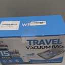 Vacuum Bags for Travel with Rechargeable Pump, 3 Sizes Vacuum Seal Bags for Clothing, Compression Vacuum Travel Bags for Luggage, Vacuum Packing Bags for Closet Organization (15)