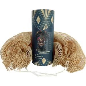 AFRIKI African Net Sponge  Exfoliating Body Scrubber, Black Owned & Rooted in Africa, All Skin Types | 45 in Long (Champagne Gold)