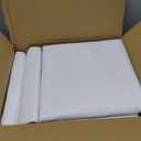 Fitable 6 Pack White Round Tablecloths - 120 Inches in Diameter - Stain Resistant and Washable Table Clothes, Polyester Fabric Table Covers for Wedding, Party, Banquet, Formal Events