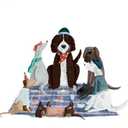 "Becky Thorns 'Picnic Pets Dogs I' Canvas