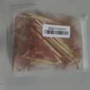 100 Pcs Red Bamboo Skewers 4.7" Decorative Cocktail Picks, Appetizers Toothpicks, Fancy Drinks Stirrers, Wooden Sticks, Charcuterie Garnish, Fruit Kabob, Martini & BBQ Party Food