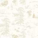 RoomMates Disney Winnie The Pooh Toile Beige Peel & Stick Wallpaper , RMK12622RL