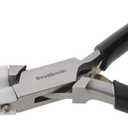 The Beadsmith Double Nylon Jaw Chain Nose Pliers, 4.75 inches (120mm), Black PVC Comfort Grip Handle, with Double Leaf Spring, protects wire when bending and looping