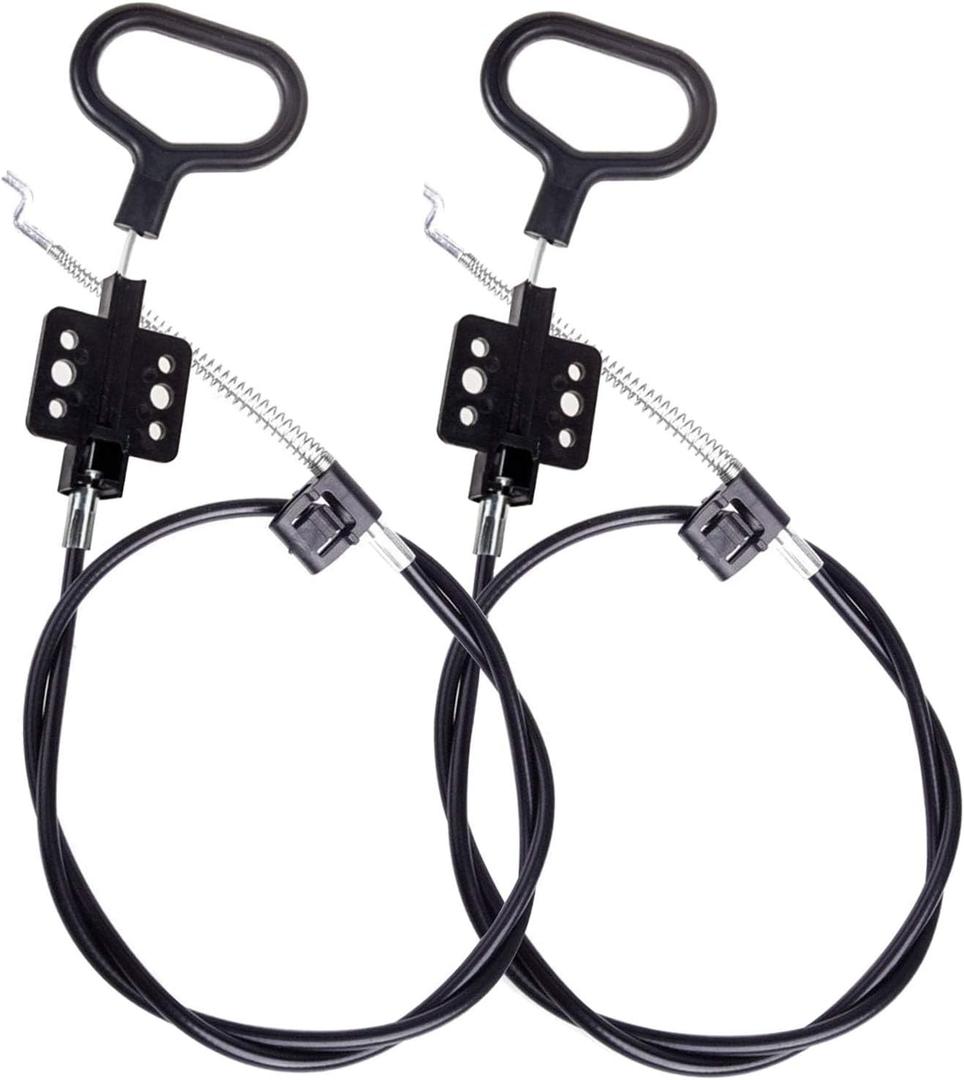 STARVAST Sofa Recliner Cables, 2Pcs Couch Release Cables Replacement D Ring Couch Recliner Pull Handle, Hook Exposed Cable Length (4.75") Total Length 36.5 Inch