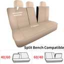 HChengkikz Car Seat Covers, Quilting Leather Seat Covers Full Set, Waterproof Faux Leather Automotive Seat Covers for Cars, Universal Car Seat Protectors Fit for Cars, Suvs, Trucks, Airbag Compatible