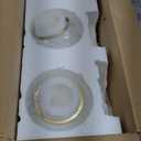 Black and Gold Bathroom Vanity Light 3-Lights Bathroom Light Fixtures Over Mirror with Clear Glass Shade 22.4 inch Wall Sconce Lighting Bath(Exclude E26 Bulb)