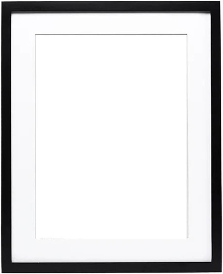 Wooden Photo Frames Wooden Frame for Canvas Painting Wooden Picture Frame Photo Frame with Mats for Wall Mounting Wooden Photo Frames(Black,30x40cm)