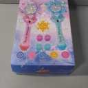 VATOS Bubble Wands 2 Packs for Kids, Automatic Bubble Blower Machine, Light & Music Snowflake Bubble Wand with 2 Windmill & 4 Bottles Bubble Solutions, Bubble Toy for Toddler Girl Boys Adult Party