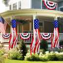 9 x 3 Pcs Large 70"+60"+40" American Windsock Heavy Duty, Memorial Day Decorations,Patriotic Fourth of July Outdoor Decor,American USA Flag Windsocks,Red White and Blue Decor for 4th of July,Outside