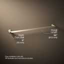 Kohler 73143-BV Composed® 30" Towel bar, Vibrant Brushed Bronze