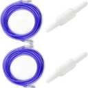 ResOne 2pk 25Ft Oxygen Supply Tubing - Swivel Connectors, Crush Resistant - 360 degree rotation, for Nasal Cannulas, Cannula Nasal Tubing, Oxygen Concentrator - Purple