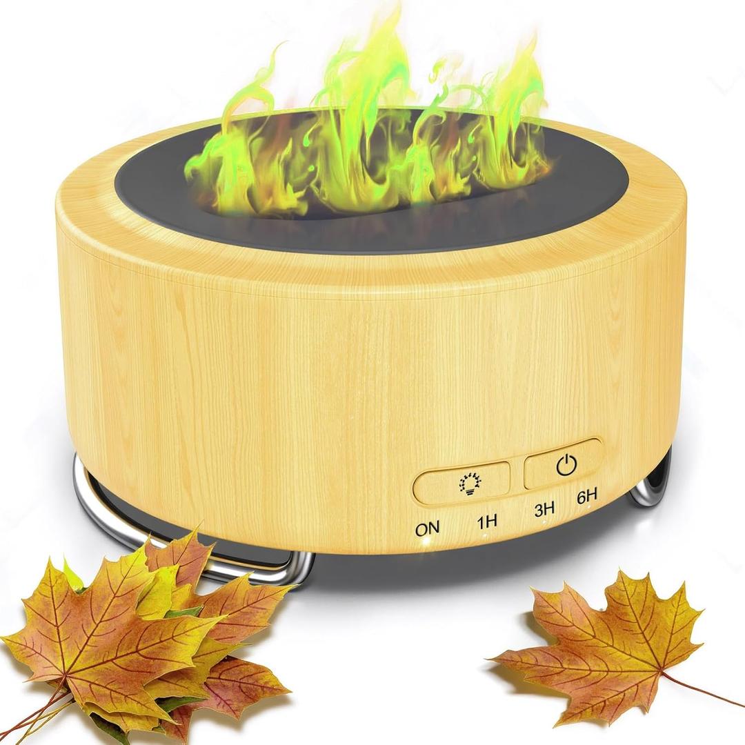 Essential Oil Scent Diffuser for Home: 500ML Large Fragrance Aromatherapy Diffuser for Hotel Office Yoga Room, Mist Humidifier with 9 Colors LED Lights for Kids/Women Home Relaxation,Canary Yellow.