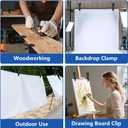 20 Pack 4.5 inch Plastic Spring Clamps, Black Heavy Duty Clips, Backdrop Clips, Woodworking Clamps, Plastic Clamps for Crafts, Backdrop Stand, Woodworking, Photography