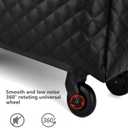 feilario 20in Leather Softside Carry on Suitcases Travel Duffel Bag with 4-rolling Spinner Wheels