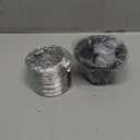 Air Intake Duct, Front Bumper Car Round Brake Air Duct with Extendable Flexible Hose and Hose Band Plastic Aluminum Black, 1 Set