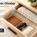 Drawer Dividers Organizer, 6 Pack, Adjustable 28-43 cm, White
Spring Tension Mount, Non-Slip Ends, Kitchen & Dresser Use, No Tools Needed, Expandable Design
