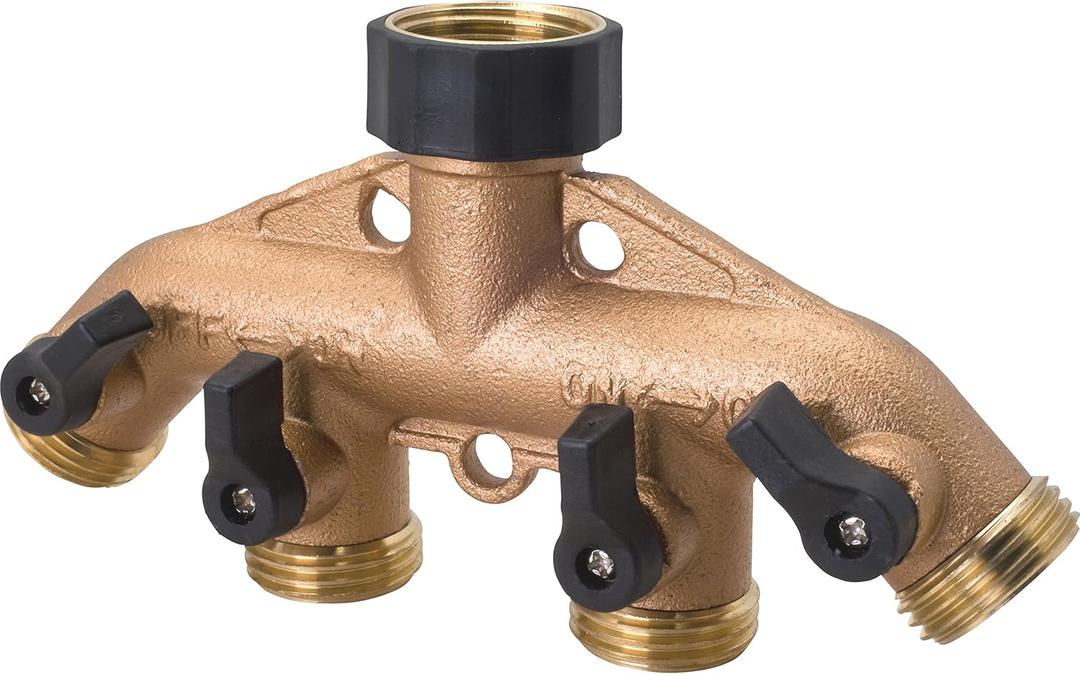 Melnor Metal 4-Way Hose Valve