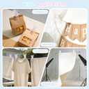 RELBRO Spring Clamps, 3.5 Inch Clear Plastic Clips for Balloon Arch Backdrop Craft Decoration Projects, Invisible Design, 10 Pcs