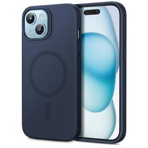 ESR for iPhone 16 pro Case with MagSafe, Supports Magnetic Charging, Slim Liquid Silicone Case, Shock Absorbing, Screen and Camera Protection, Cloud Series, Dark Blue