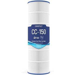 Grefilt CC150 Pool Filter Cartridge, Compatible with Pentair Clean & Clear 150, Replaces Pleatco PAP150, Unicel C-9415, Pentair R173216, 150 sq. ft