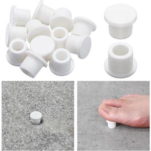 12 Pcs Anchor Sockets Cover Pool Cap Anchors Indoor Pool Ladders and Railing Bases Accessories for Fill and Cover Anchor Sockets During Ladder or Track Removal