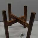 Adjustable Plant Stand Indoor,Bamboo Mid Century Modern Plants Stands, Stable Plant Holder,Fit 8 9 10 11 12 inch Pots (Pot & Plant Not Included) (walnut)