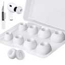 SOULWIT 5 Pairs Silicone Eartips for AirPods Pro 3 (3rd Generation 2025), Pro3 Replacement Earbud Ear Tips with Cleaning Kit, White