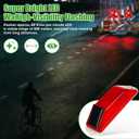 Solar Strobe Warning Light 4-Pack Traffic Light Super Bright LED Flashing Beacon, Solar Powered Light-Control Warning Lamps, IP54 Waterproof Barricade Flashing Lights for Construction Safety (Red)