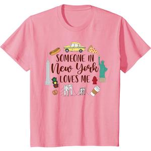 Kids New York Baby New York Travel Someone In New York Loves Me T-Shirt S