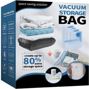 21Piece Clothing Vacuum Storage Bags Bundle, SpaceSaving Compression Seal Bags for Bedding Storage, Moving and Travel