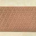 Embossed Doormat Anti Slip Outdoor Carpet, Multi Color Welcome mat, Size 43 74cm, PVC Bottom Surface (Beige)