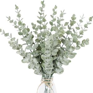 18pcs Eucalyptus Stems Artificial Eucalyptus Leaves Stems Artificial Fake Flowers for Home Office Flowers Bouquet Centerpiece Wedding Decoration Christmas Decor 