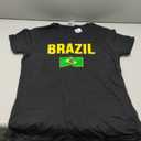Brazil Flag Design Green Yellow Blue for Men Women Kids TShirt, M