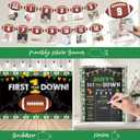 First Year Down Birthday Party Decorations, Football 1st Birthday Decorations, Touchdown Backdrop Balloon Banner Cake Topper Box, Baby Boy First Sport Party Supplies