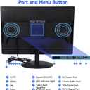 Touchscreen Monitor 19" FHD 1440x900 Multi-Touch Screen HDMI VGA Type-A Touch Port Dual Speakers,60Hz,VESA,Brightness 300cd/m,Tilt Adjust,PC Office Desktop Business Computer Touch Display