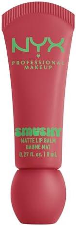 NYX PROFESSIONAL MAKEUP Smushy Matte Lip Balm, Tinted Lip Moisturizer with Soft, Matte Finish - Snuggle SZN (Blush Nude)