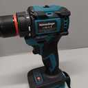 354 In-lbs Cordless Drill Driver for Makita 18V Battery, 3/8" Keyless Chuck, 21+1 Torque Settings, 1980 RPM, LED Light (Turquoise and Black)