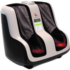 Human Touch Reflex SOL Foot & Calf Massager w/Heat - HSA Approved - Plantar Fasciitis Relief + Circulation + Shiatsu Deep Kneading + Vibrating for Stress - Adjustable for Women & Men up to Size 12