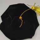 Unisex Doctoral Tam with Gold Bullion Tassel Black Velvet 8 Sided Graduation Tam One Size