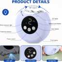 3-in-1 Electric Nail Clipper - 2025 New 360 Rotation Electric Nail Trimmer with Auto Storage | Led Light & 3 Speeds | Battery & Speed Indicator, Automatic Nail Clipper for Baby Seniors Adult