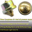 HiSport Oil Pressure Sensor Switch Replaces 1S6706 Compatible with Isuzu Lexus Toyota