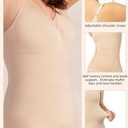 ATTLADY Compression Tank Tops for Women, High Shaping Scoop & V-Neck Cami, Shapewear Tummy Control Camisole (Black, M)