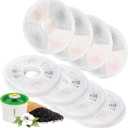 8 Pack Cat Water Fountain Replacement Filters Fit for 3L Flower Water Dispenser Automatic Pet Dog Cat Fountain Filter