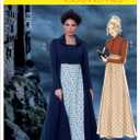 McCall's Patterns M7493 A5 Cropped Jacket, Floor-Length Coat and A-Line, Square-Neck Dress, Size 6-14 (7493)